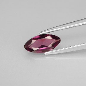Grenat rhodolite violet naturelle marquise, 1,01 ct, VVS-VS