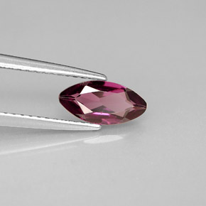 Grenat rhodolite violet naturelle marquise, 1,01 ct, VVS-VS