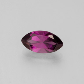 Grenat rhodolite rose naturelle marquise, 1,30 ct, VS