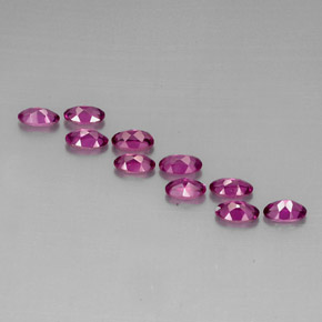 Achetez naturel ct violet grenat rhodolite gems, coupe ovale, en provenance mozambique chez gemselect. en stock, livraison internationale!