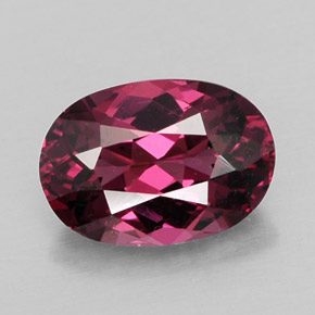 Grenat Rhodolite Rouge framboises naturelle Coupe ovale, 1.91 ct, VS