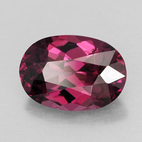 Grenat Rhodolite Rouge framboises naturelle Coupe ovale, 1.91 ct, VS