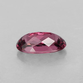 Grenat rhodolite rouge naturelle coupe ovale, 0,95 ct, VVS-VS