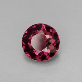 Grenat Rhodolite Rouge framboises naturelle Coupe roude, 1.32 ct, VS