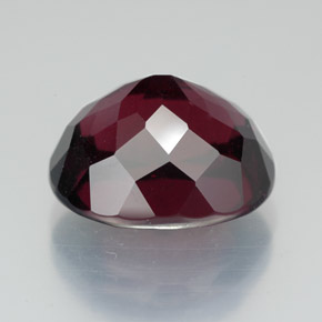 Grenat rhodolite rouge naturelle coupe ovale, 10,51 ct, SI