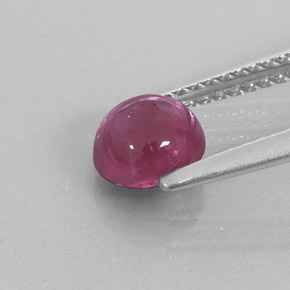 Grenat Rhodolite Rouge framboises naturelle Transparent, 1.28 ct, Transparent / Translucide