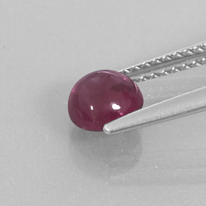Grenat rhodolite rouge naturelle transparent, 1,19 ct, transparent / translucide