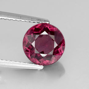 Grenat rhodolite rouge naturelle coupe roude, 2,99 ct, VS