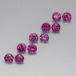 Achetez naturel ct Rouge framboises Grenat Rhodolite gems, Coupe roude, En provenance Mozambique chez GemSelect. En stock, livraison internationale!