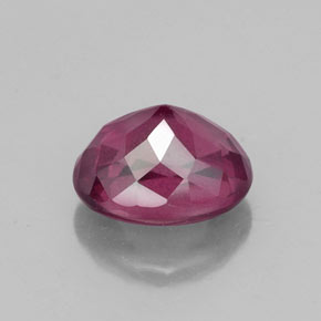 Grenat rhodolite rouge naturelle coupe ovale, 2,41 ct, VS
