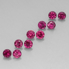 Achetez naturel ct rouge grenat rhodolite gems, coupe roude, en provenance mozambique chez gemselect. en stock, livraison internationale!