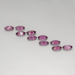 Achetez naturel ct rouge grenat rhodolite gems, marquise, en provenance mozambique chez gemselect. en stock, livraison internationale!