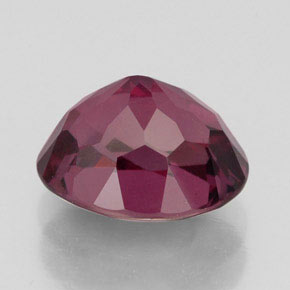 Grenat rhodolite rouge naturelle coupe ovale, 2,88 ct, VS-SI