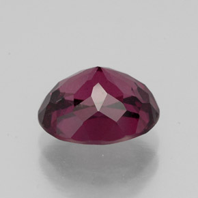 Grenat rhodolite rouge naturelle coupe ovale, 3,00 ct, VS