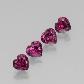 Achetez naturel ct rouge grenat rhodolite gems, forme de coeur, en provenance tanzanie chez gemselect. en stock, livraison internationale!