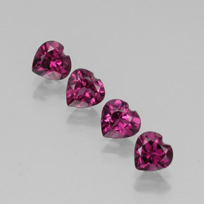 Achetez naturel ct rouge grenat rhodolite gems, forme de coeur, en provenance tanzanie chez gemselect. en stock, livraison internationale!