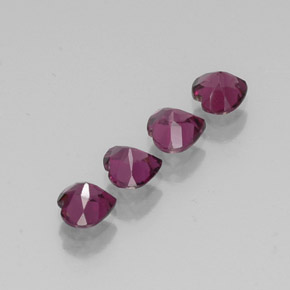 Achetez naturel ct rouge grenat rhodolite gems, forme de coeur, en provenance tanzanie chez gemselect. en stock, livraison internationale!