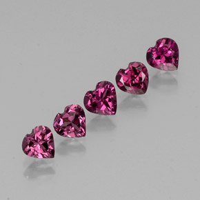 Achetez naturel ct rouge grenat rhodolite gems, forme de coeur, en provenance tanzanie chez gemselect. en stock, livraison internationale!