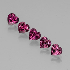 Achetez naturel ct rouge grenat rhodolite gems, forme de coeur, en provenance tanzanie chez gemselect. en stock, livraison internationale!