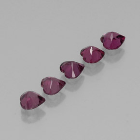 Achetez naturel ct rouge grenat rhodolite gems, forme de coeur, en provenance tanzanie chez gemselect. en stock, livraison internationale!