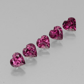Achetez naturel ct rouge grenat rhodolite gems, forme de coeur, en provenance tanzanie chez gemselect. en stock, livraison internationale!