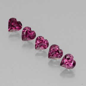 Achetez naturel ct rouge grenat rhodolite gems, forme de coeur, en provenance tanzanie chez gemselect. en stock, livraison internationale!
