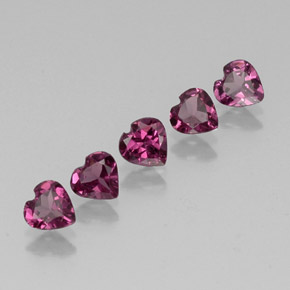 Achetez naturel ct rouge grenat rhodolite gems, forme de coeur, en provenance tanzanie chez gemselect. en stock, livraison internationale!