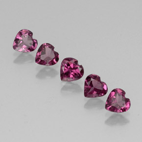 Achetez naturel ct rouge grenat rhodolite gems, forme de coeur, en provenance tanzanie chez gemselect. en stock, livraison internationale!
