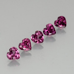 Achetez naturel ct rouge grenat rhodolite gems, forme de coeur, en provenance tanzanie chez gemselect. en stock, livraison internationale!