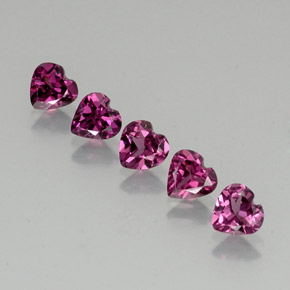 Achetez naturel ct rouge grenat rhodolite gems, forme de coeur, en provenance tanzanie chez gemselect. en stock, livraison internationale!