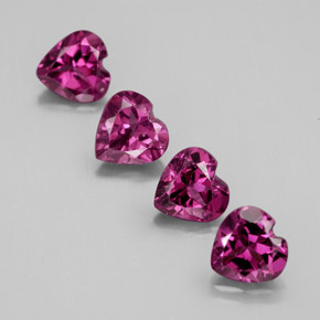 Achetez naturel ct rouge grenat rhodolite gems, forme de coeur, en provenance tanzanie chez gemselect. en stock, livraison internationale!