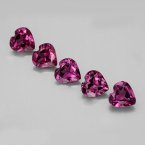 Achetez naturel ct rouge grenat rhodolite gems, forme de coeur, en provenance tanzanie chez gemselect. en stock, livraison internationale!