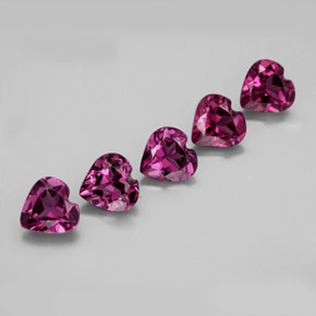 Achetez naturel ct rouge grenat rhodolite gems, forme de coeur, en provenance tanzanie chez gemselect. en stock, livraison internationale!