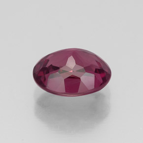 Grenat rhodolite rouge naturelle coupe ovale, 2,02 ct, VS-SI