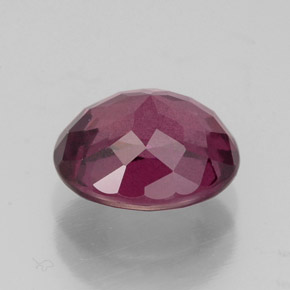 Grenat rhodolite rouge naturelle coupe ovale, 2,60 ct, VS