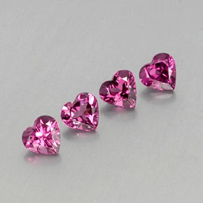 Achetez naturel ct violet grenat rhodolite gems, forme de coeur, en provenance mozambique chez gemselect. en stock, livraison internationale!