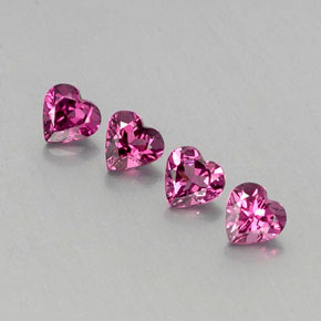 Achetez naturel ct violet grenat rhodolite gems, forme de coeur, en provenance mozambique chez gemselect. en stock, livraison internationale!