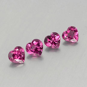 Achetez naturel ct violet grenat rhodolite gems, forme de coeur, en provenance mozambique chez gemselect. en stock, livraison internationale!