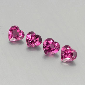 Achetez naturel ct violet grenat rhodolite gems, forme de coeur, en provenance mozambique chez gemselect. en stock, livraison internationale!