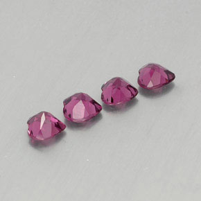 Achetez naturel ct violet grenat rhodolite gems, forme de coeur, en provenance mozambique chez gemselect. en stock, livraison internationale!