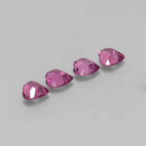 Achetez naturel ct violet grenat rhodolite gems, forme de coeur, en provenance mozambique chez gemselect. en stock, livraison internationale!