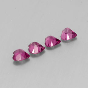 Achetez naturel ct violet grenat rhodolite gems, forme de coeur, en provenance mozambique chez gemselect. en stock, livraison internationale!