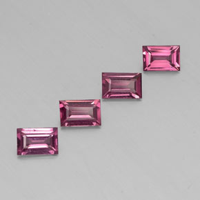 Achetez naturel ct rouge grenat rhodolite gems, baguette, en provenance mozambique chez gemselect. en stock, livraison internationale!