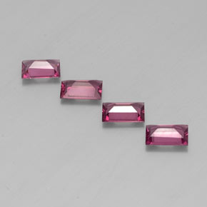 Achetez naturel ct rouge grenat rhodolite gems, baguette, en provenance mozambique chez gemselect. en stock, livraison internationale!