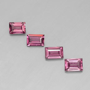 Achetez naturel ct rouge grenat rhodolite gems, baguette, en provenance mozambique chez gemselect. en stock, livraison internationale!