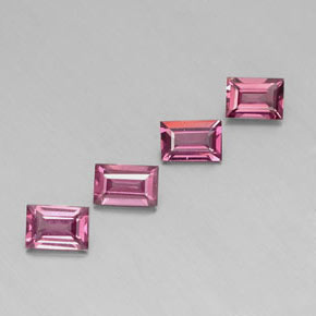 Achetez naturel ct rouge grenat rhodolite gems, baguette, en provenance mozambique chez gemselect. en stock, livraison internationale!