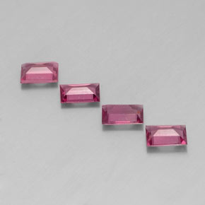 Achetez naturel ct rouge grenat rhodolite gems, baguette, en provenance mozambique chez gemselect. en stock, livraison internationale!