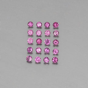 Achetez naturel ct rouge grenat rhodolite gems, coupe roude, en provenance mozambique chez gemselect. en stock, livraison internationale!
