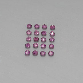 Achetez naturel ct rouge grenat rhodolite gems, coupe roude, en provenance mozambique chez gemselect. en stock, livraison internationale!