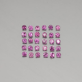Achetez naturel ct rouge grenat rhodolite gems, coupe roude, en provenance mozambique chez gemselect. en stock, livraison internationale!